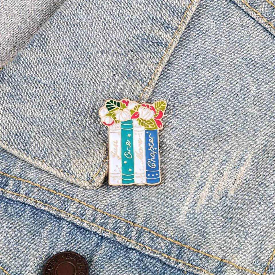 Just One More Chapter Enamel Pin