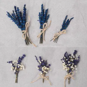 Lavender boutonniere Natural groom buttonhole Witness jacket pin Groomsmen corsage Best man boutonnieres Provence boutonniere Magaela