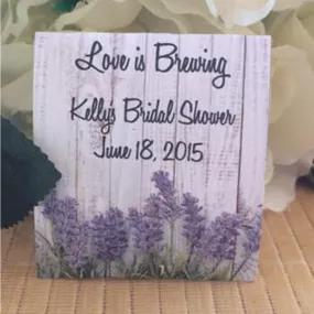 Lavender Bridal Shower Tea Packets