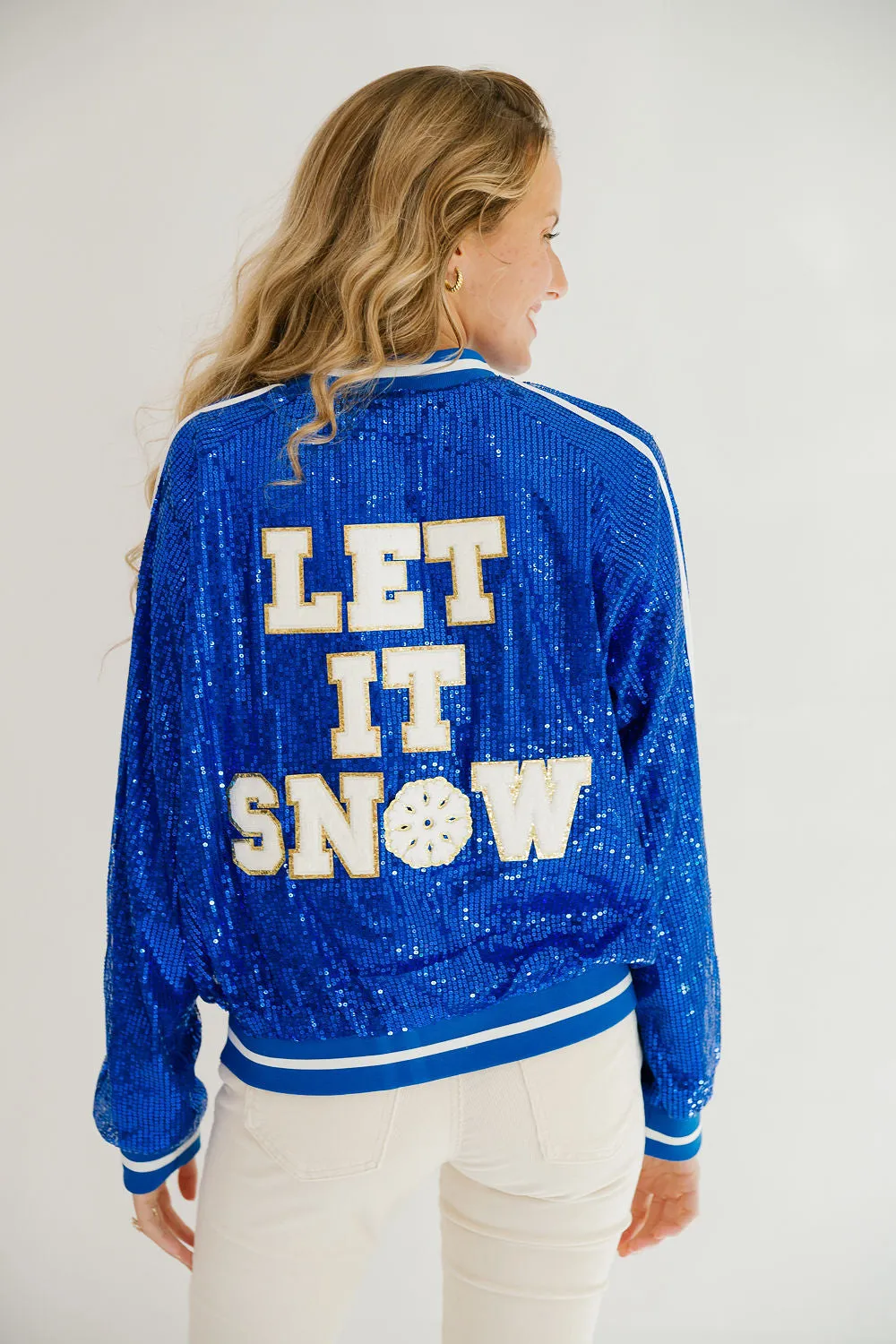 LET IT SNOW SEQUIN JACKET