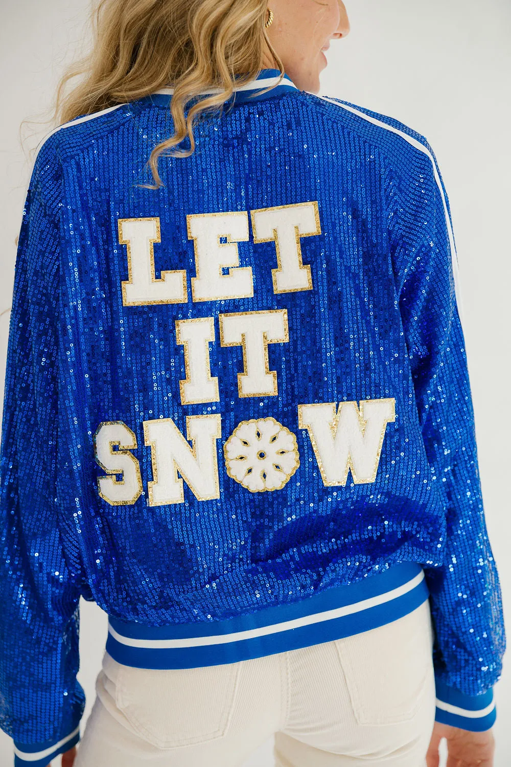 LET IT SNOW SEQUIN JACKET