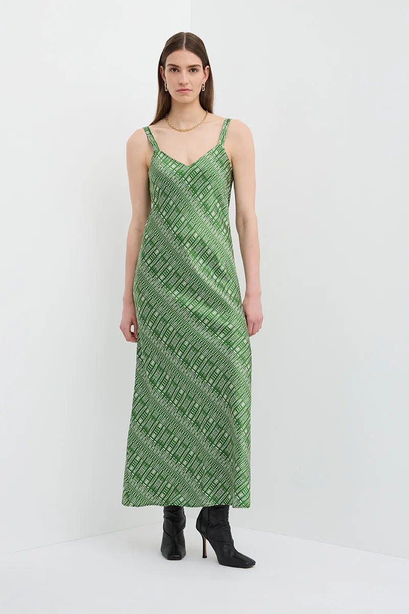 LIGHTNESS OF BEING SILK SLIP DRESS- Shibori