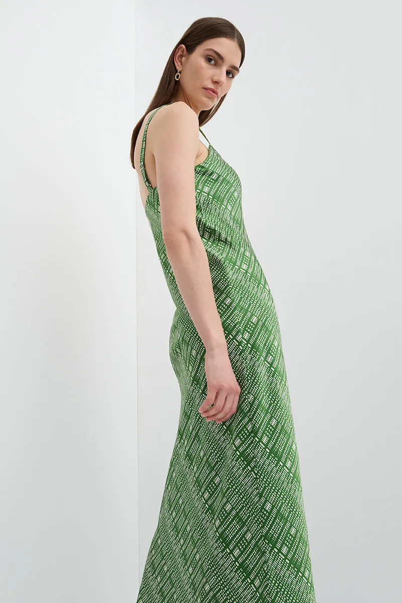 LIGHTNESS OF BEING SILK SLIP DRESS- Shibori