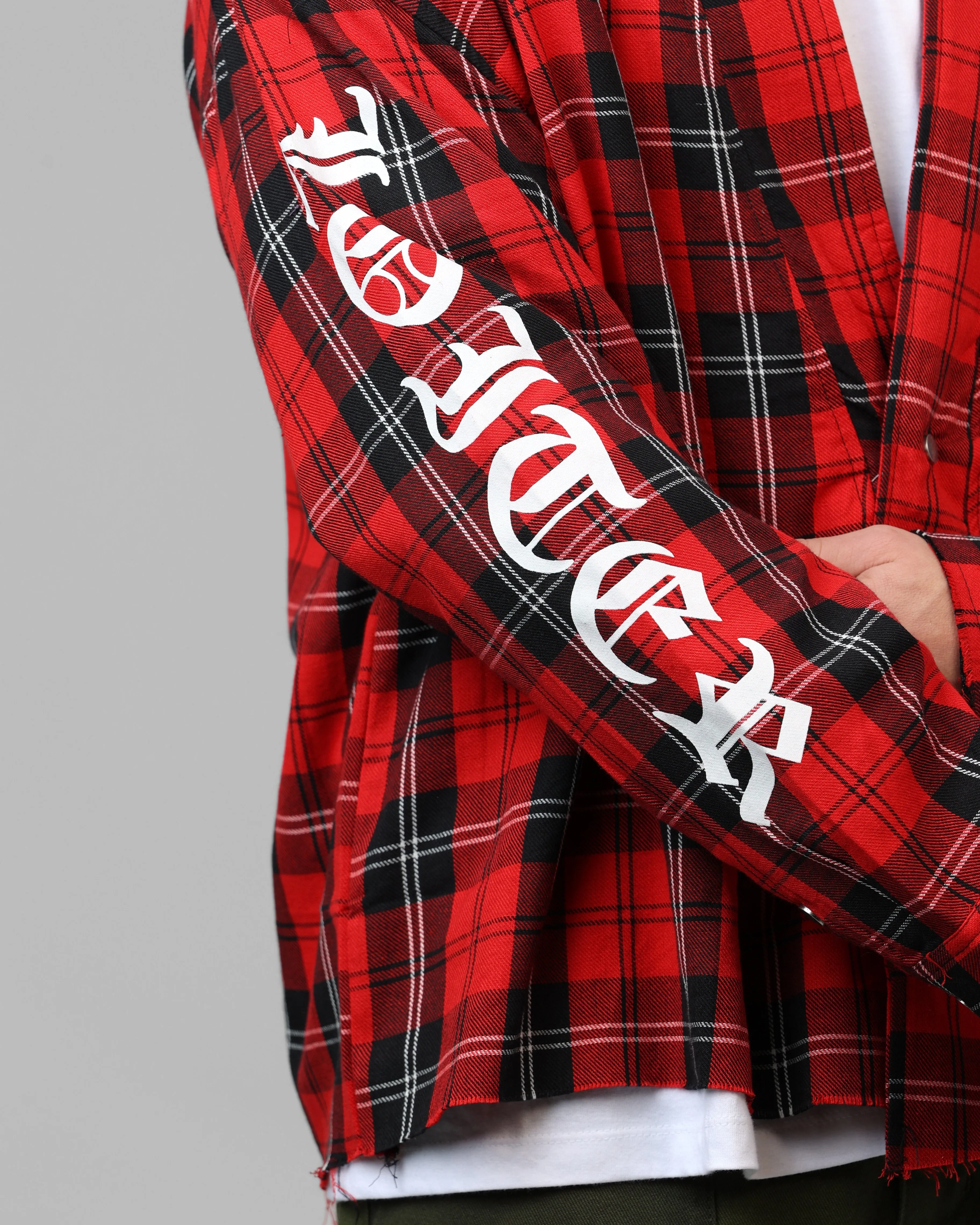 Loiter Kimono Flannel Red