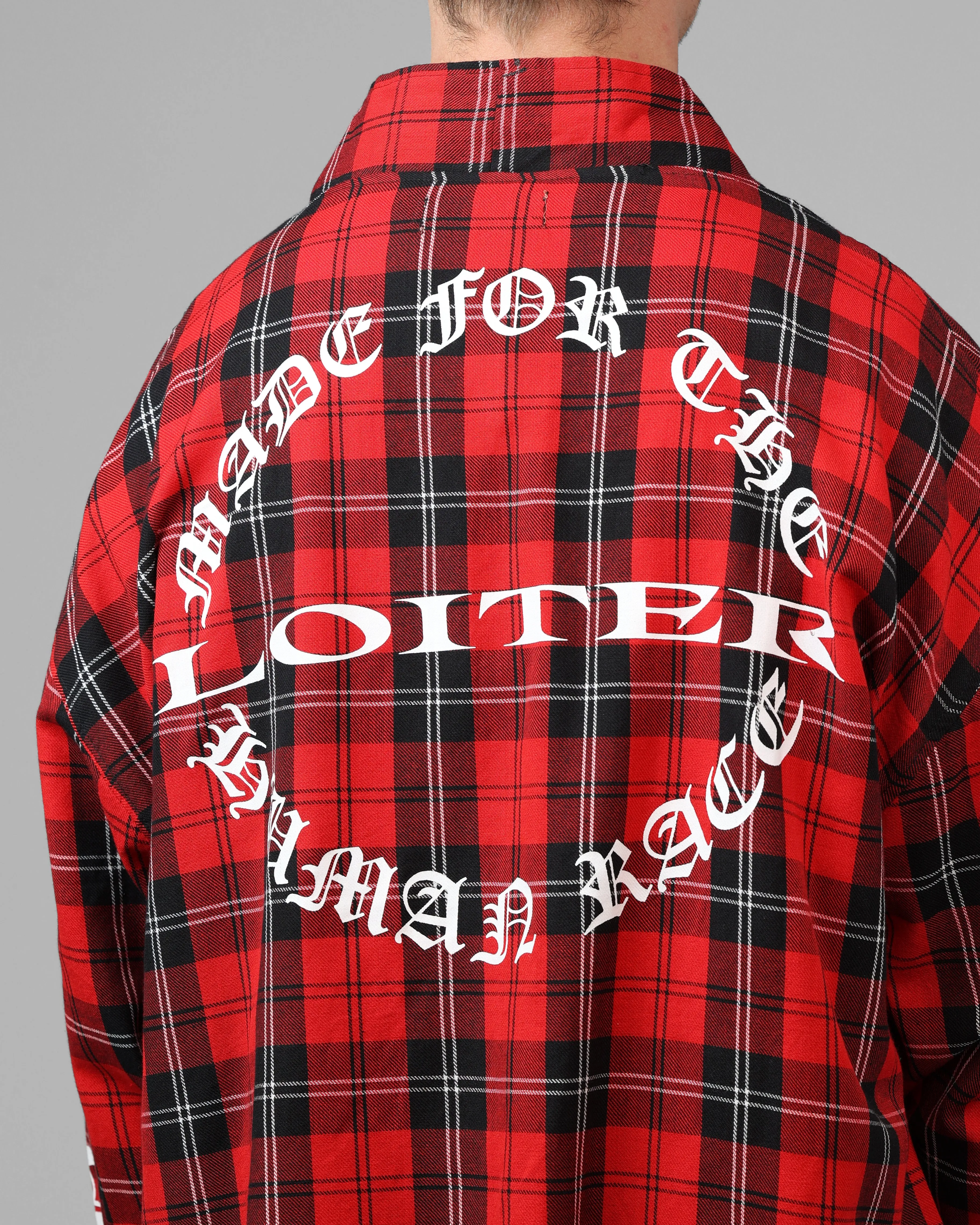 Loiter Kimono Flannel Red