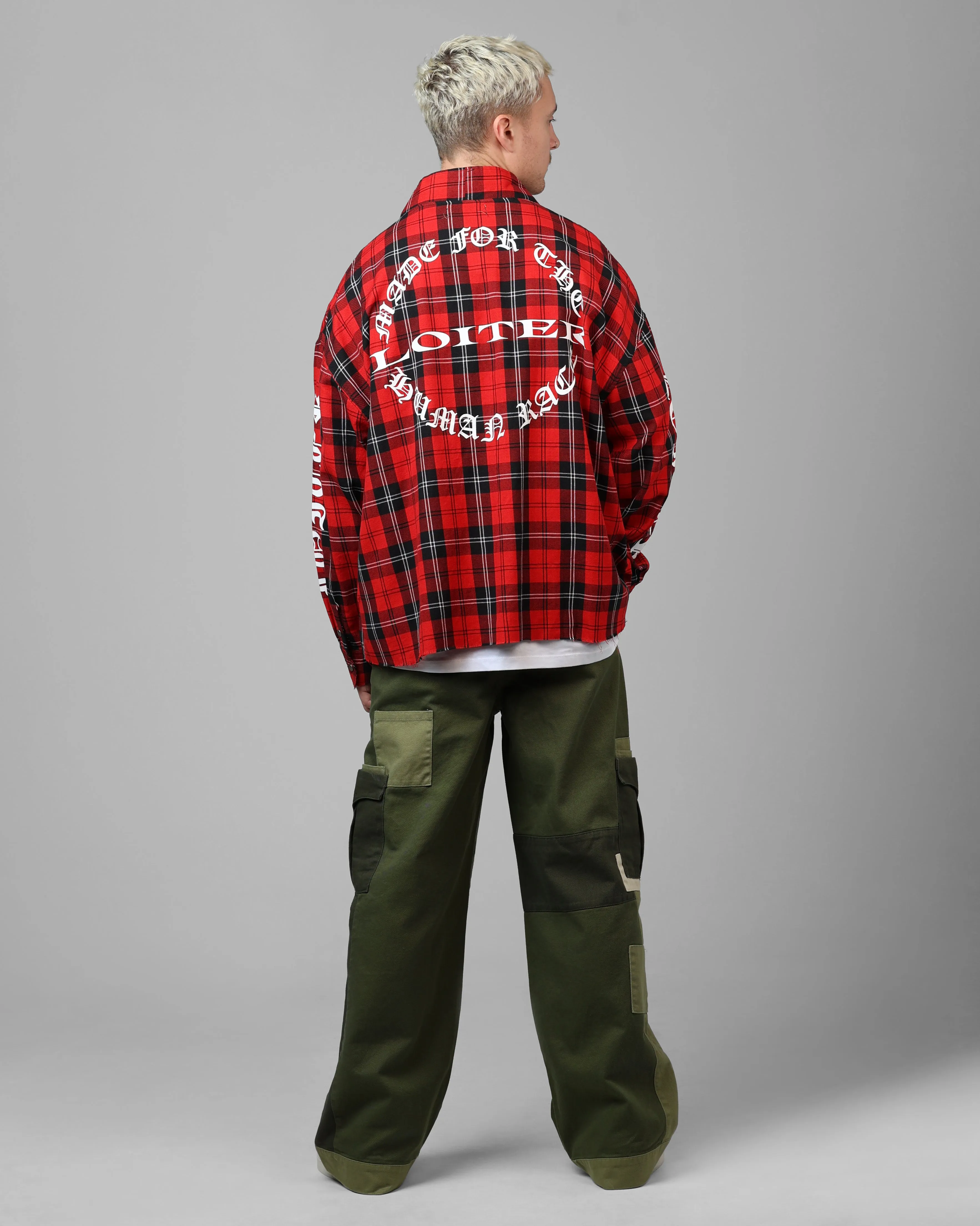 Loiter Kimono Flannel Red