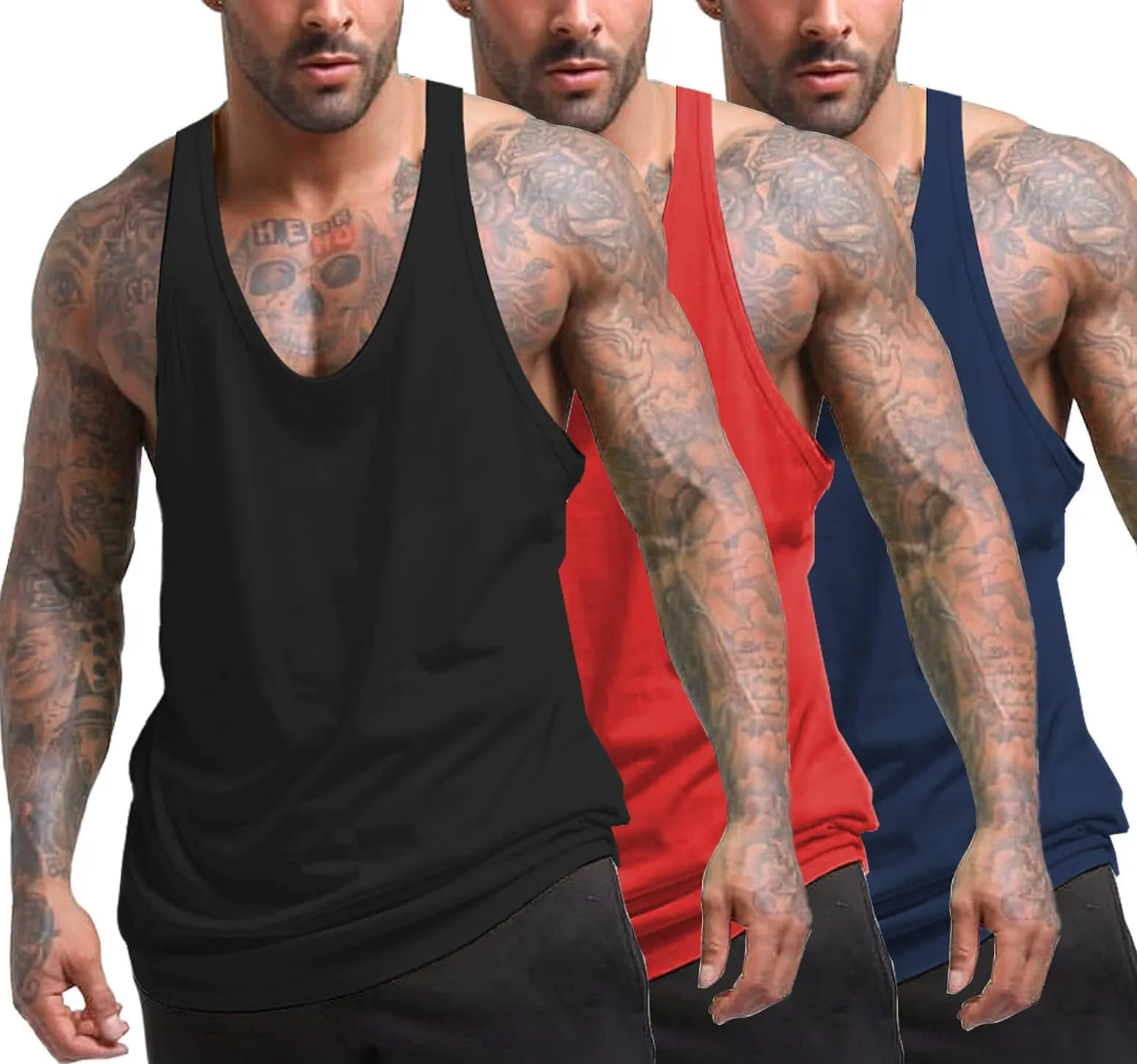 Men's 3 Pack Tank Tops (US Only)