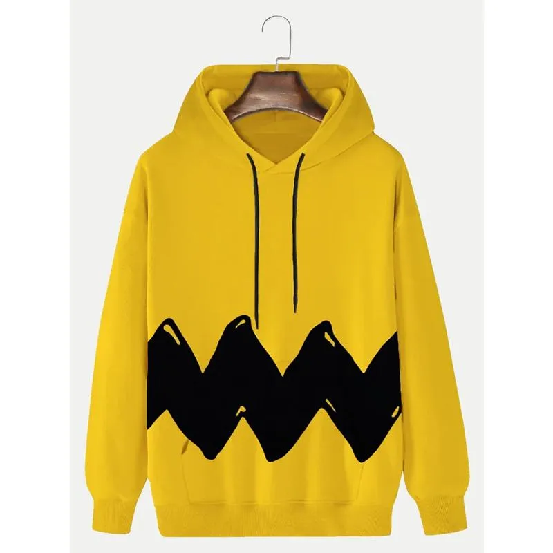 Men's Round Neck Sweatshirt Simple Letter Print Hooded Sweatshirt 78954837L