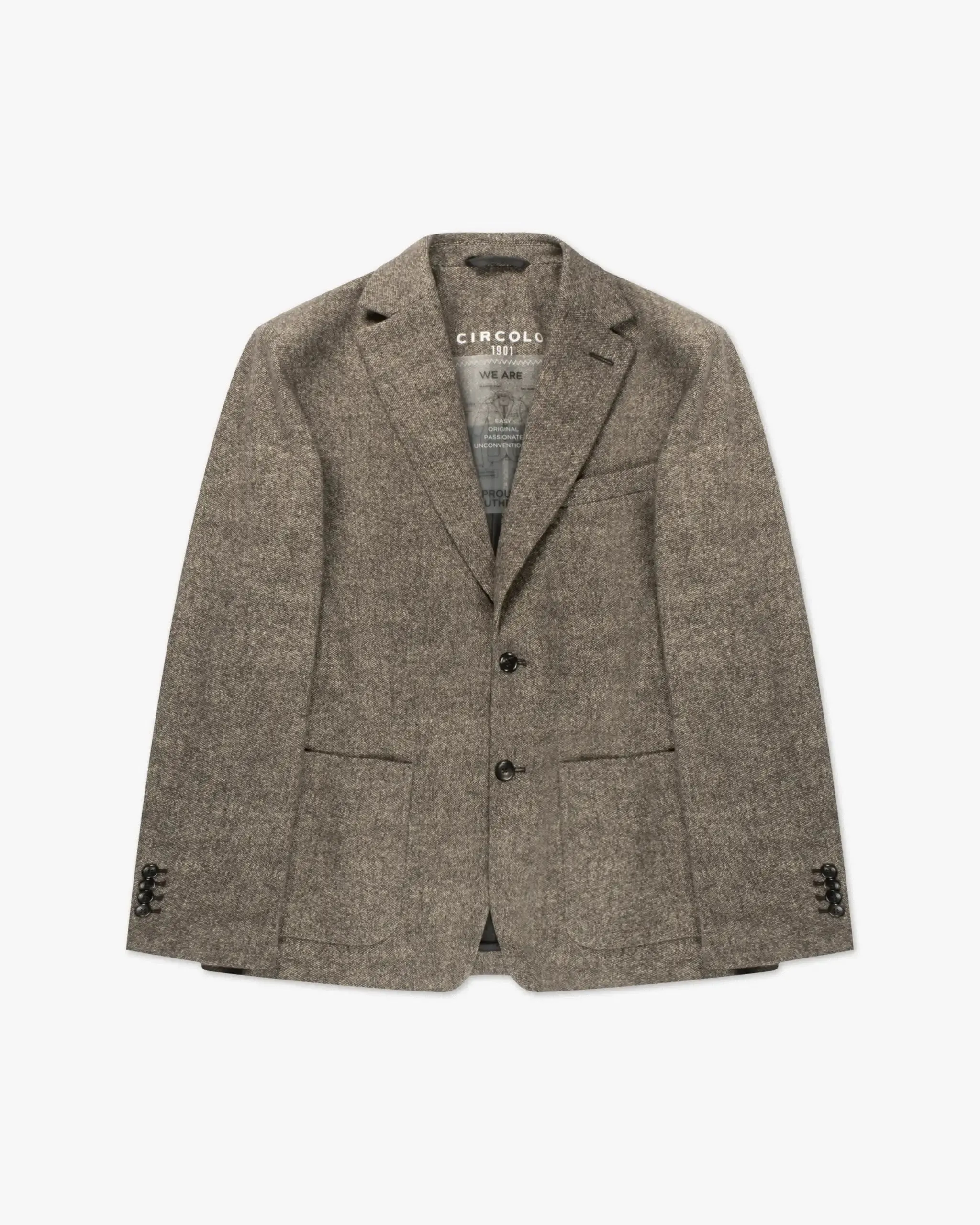 Micro-Fischgräten Stretch Blazer von Circolo