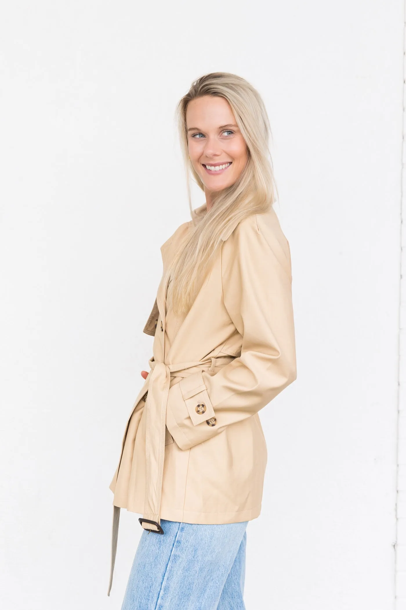 MONICA SHORT TRENCH COAT