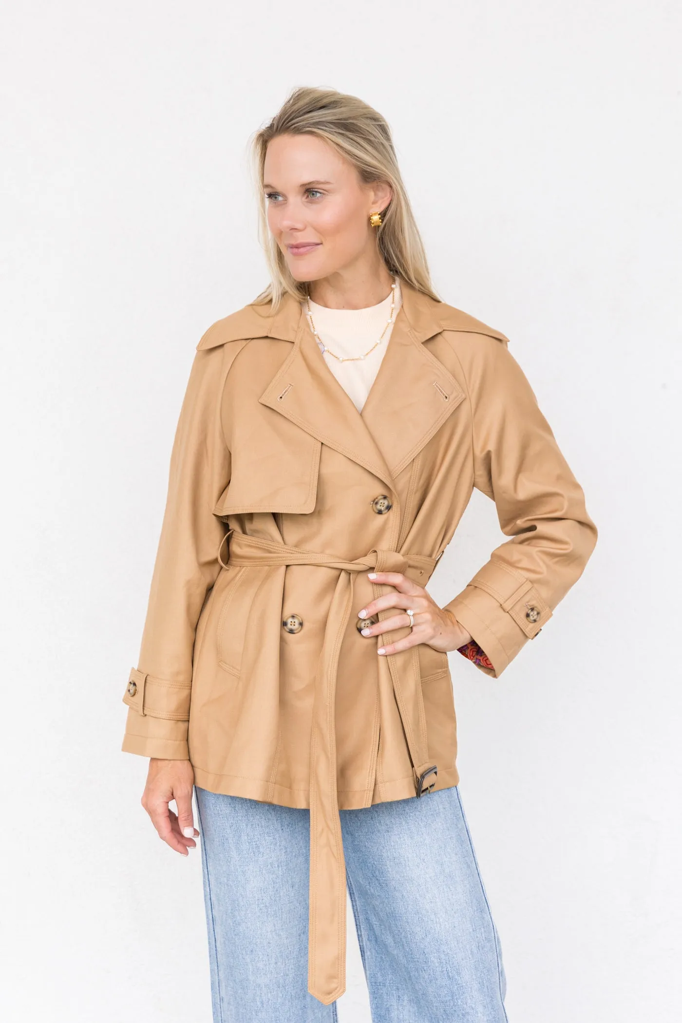 MONICA SHORT TRENCH COAT