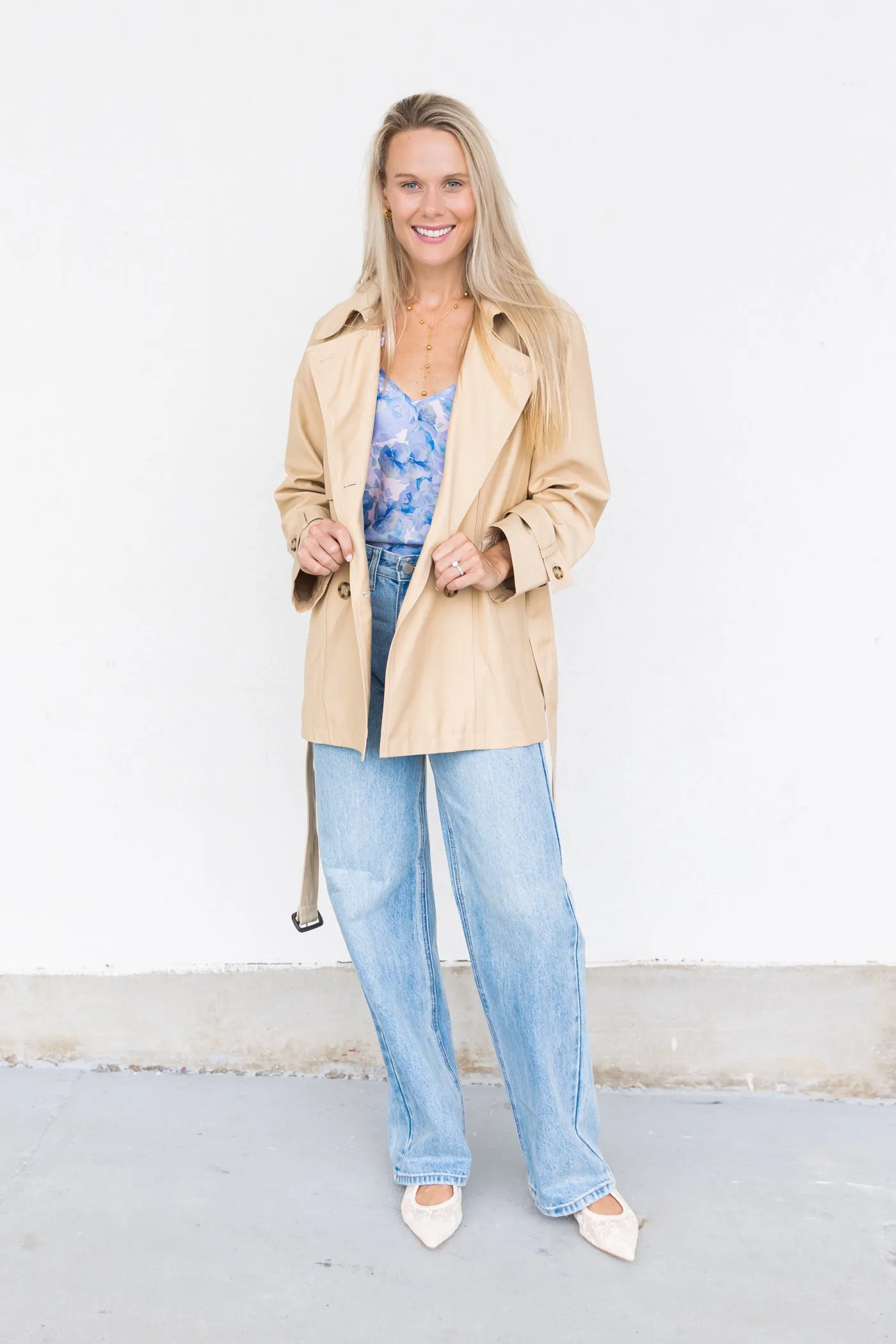 MONICA SHORT TRENCH COAT