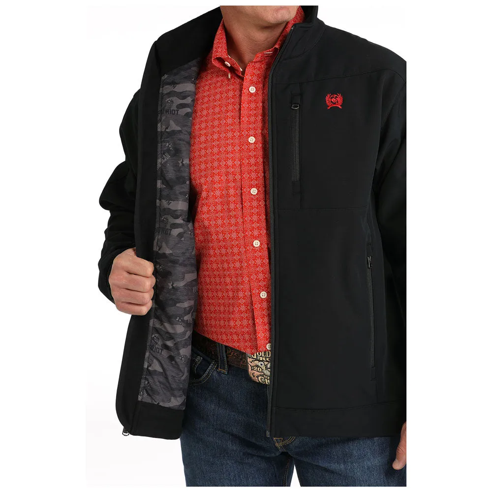 MWJ1567011 Cinch Men's Bonded Jacket - Black Patriotic