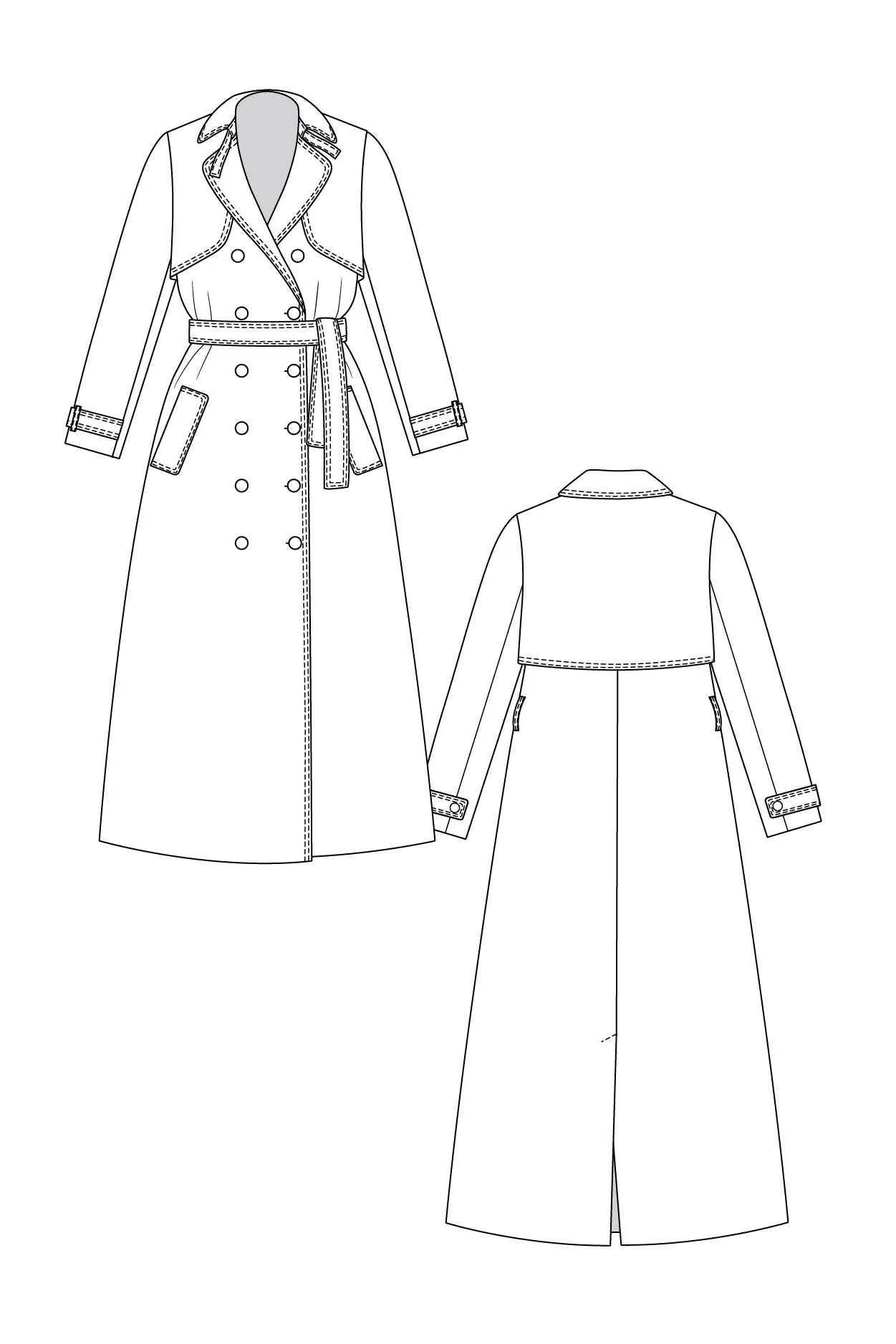 Named Isla Trench Coat