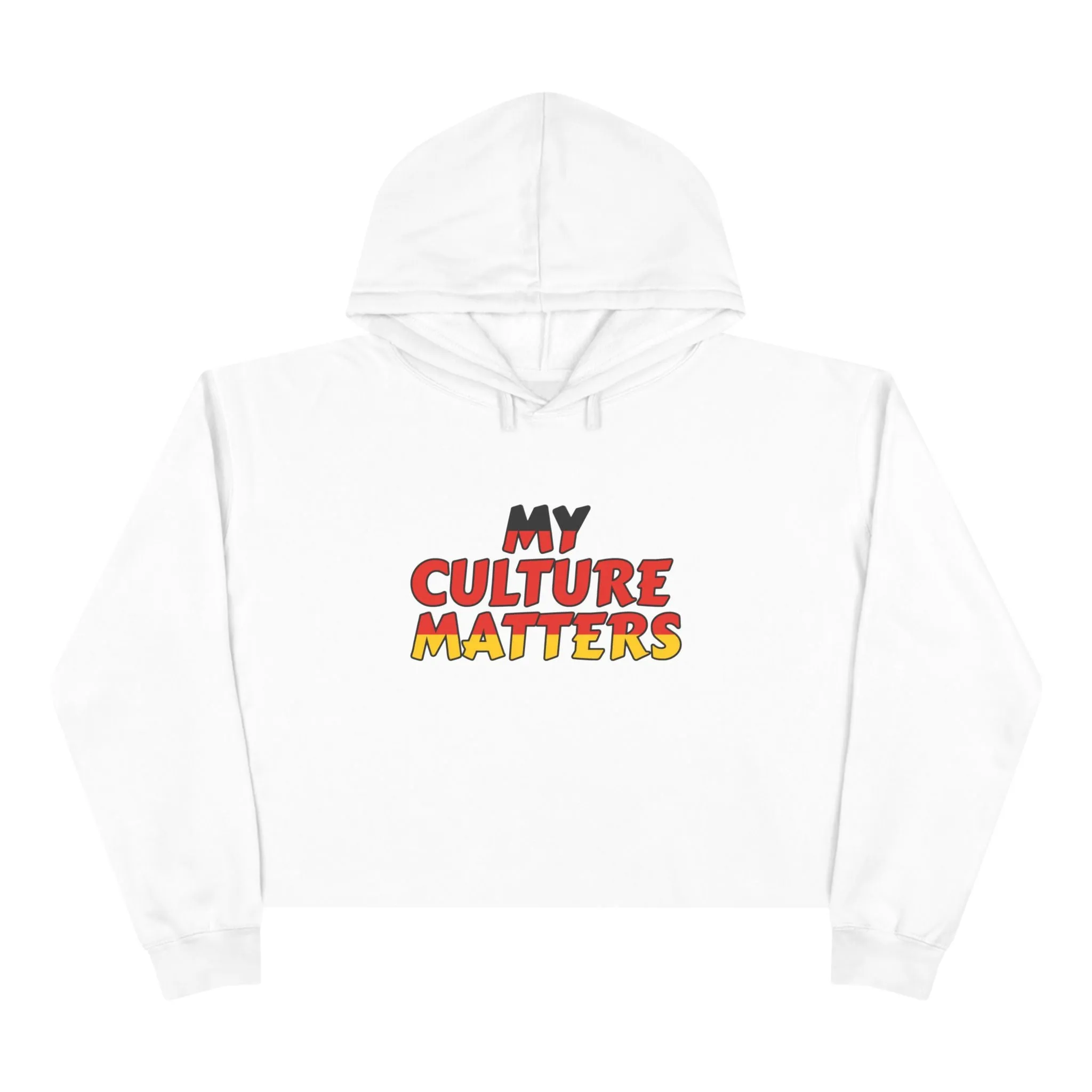 Native 'Culture Matters' Crop Hoodie