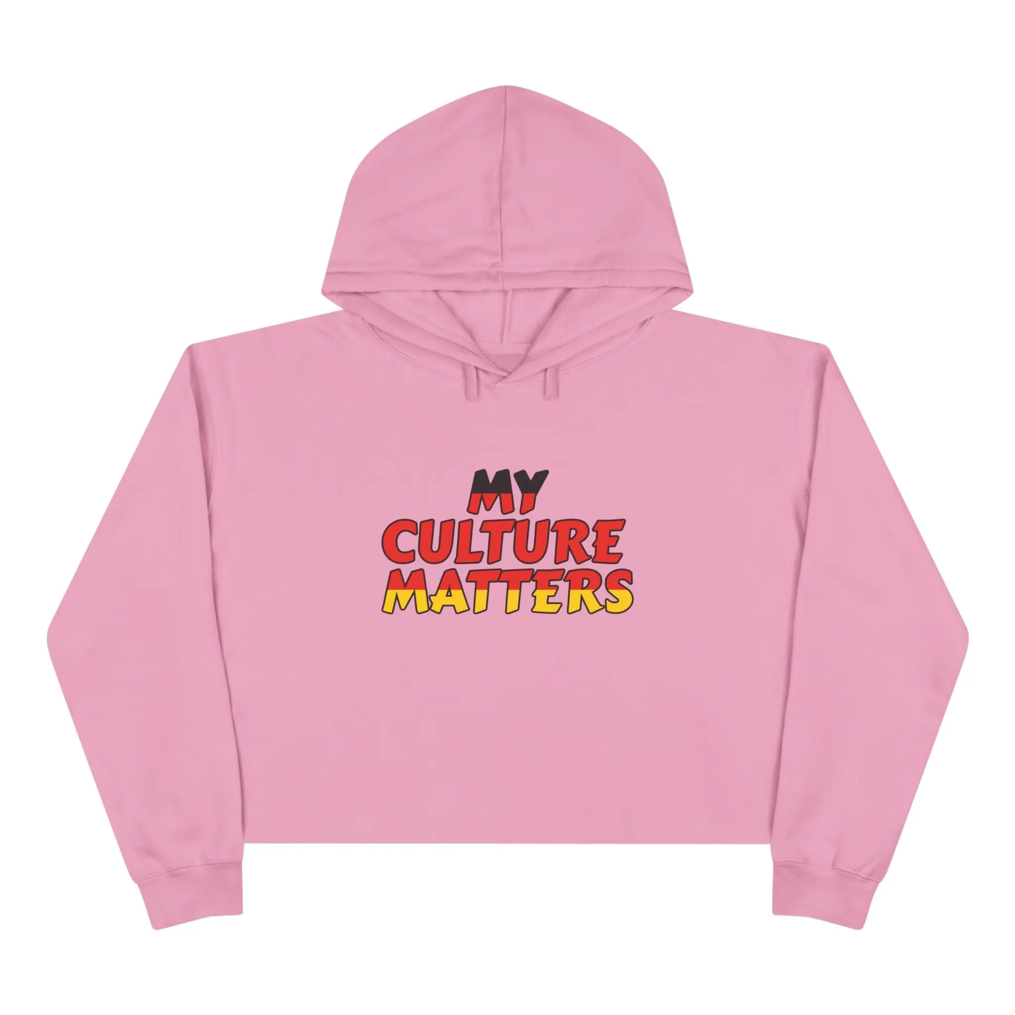 Native 'Culture Matters' Crop Hoodie