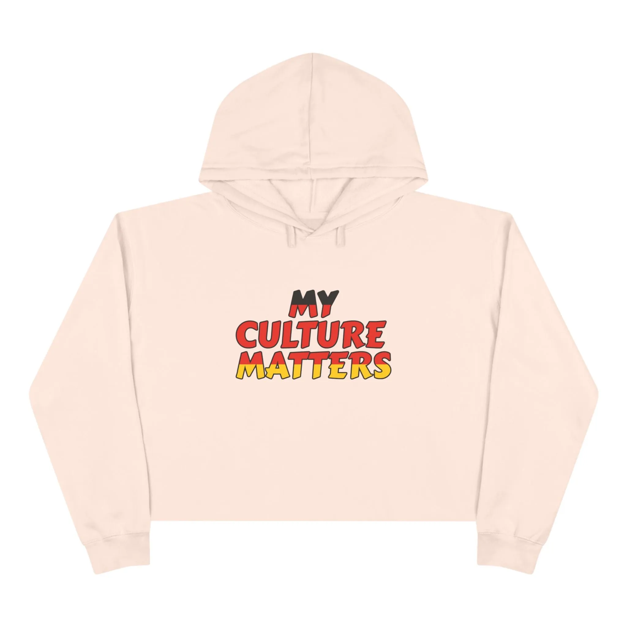 Native 'Culture Matters' Crop Hoodie