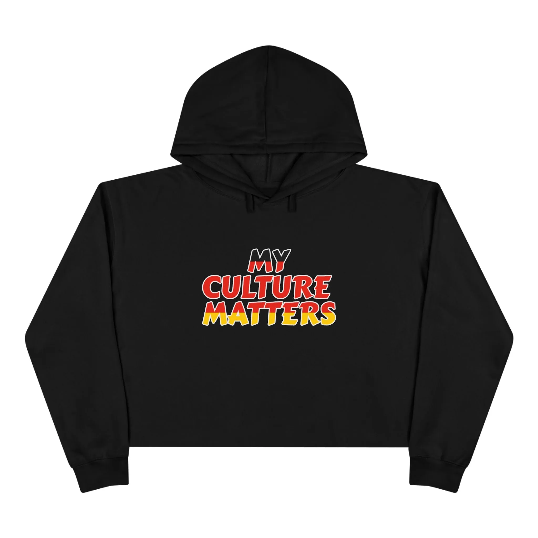 Native 'Culture Matters' Crop Hoodie