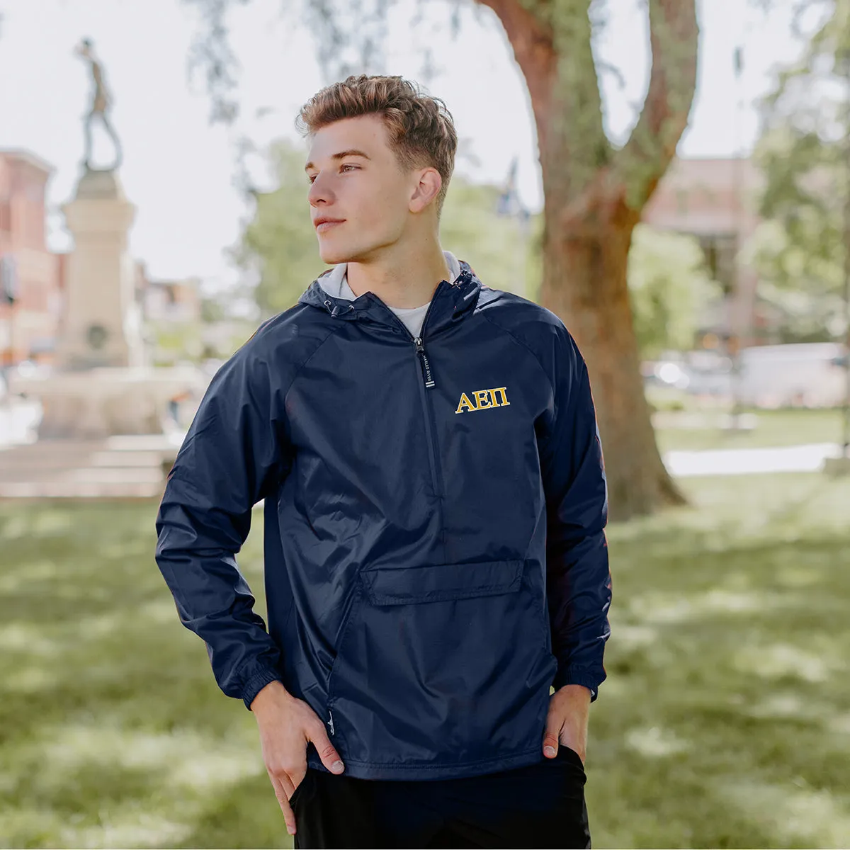 New! AEPi Classic 1/4 Zip Rain Jacket