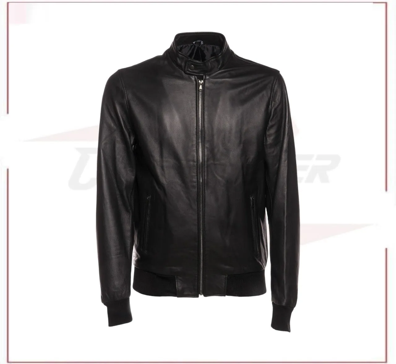 New Bomber Men in Genuine Black Leather