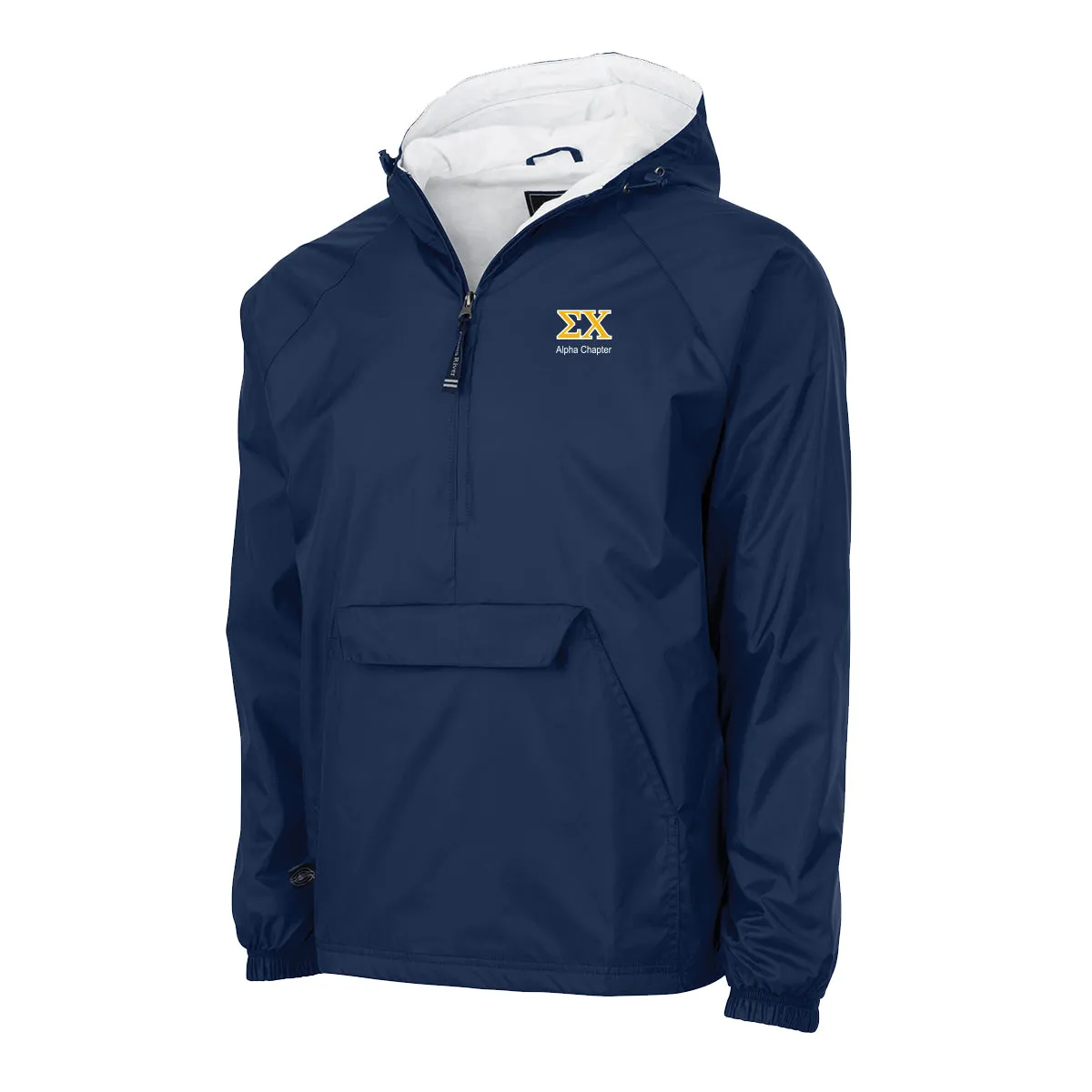 New! Sigma Chi Classic 1/4 Zip Rain Jacket