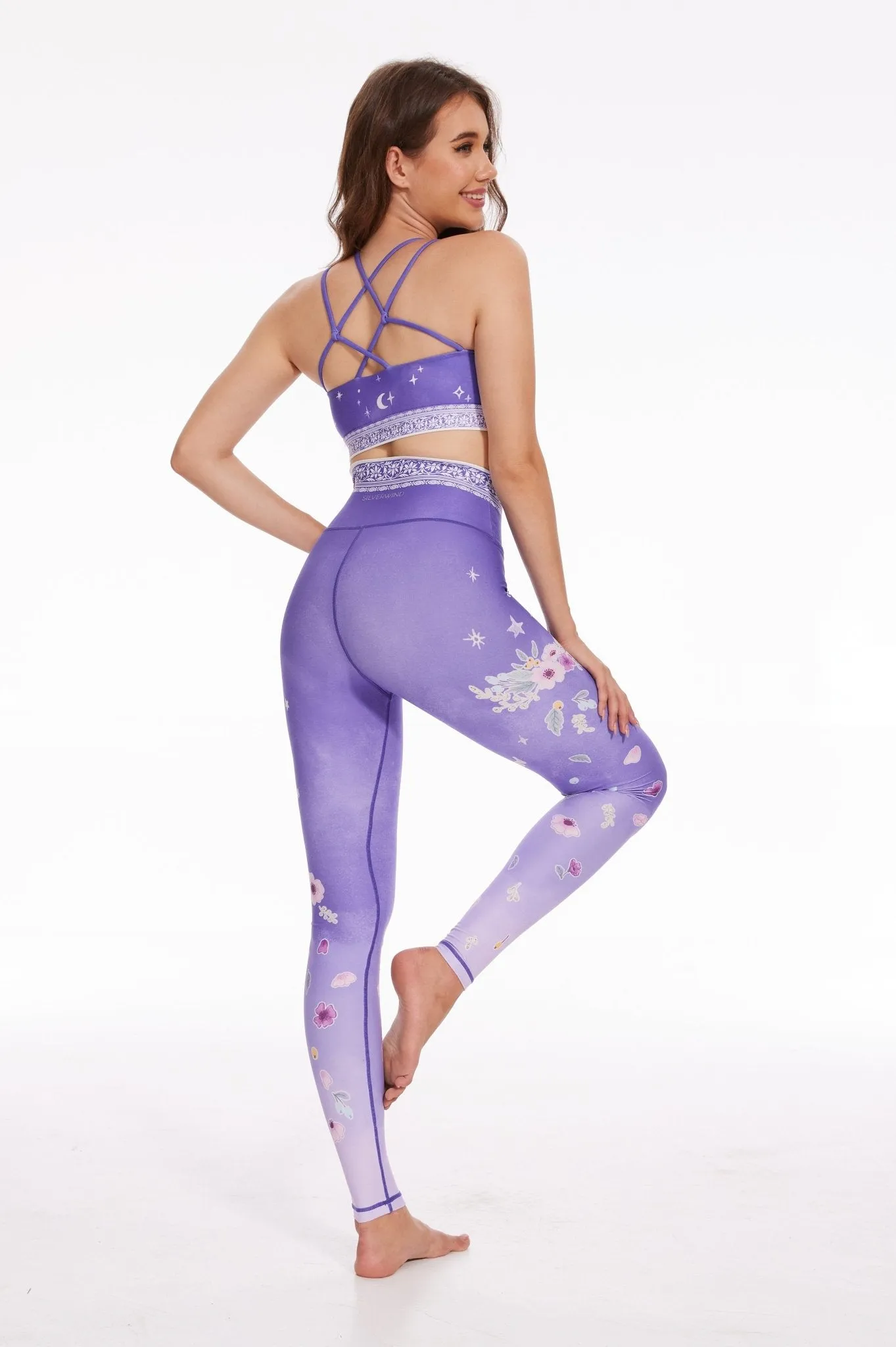 Noble Swan High-Waisted Leggings