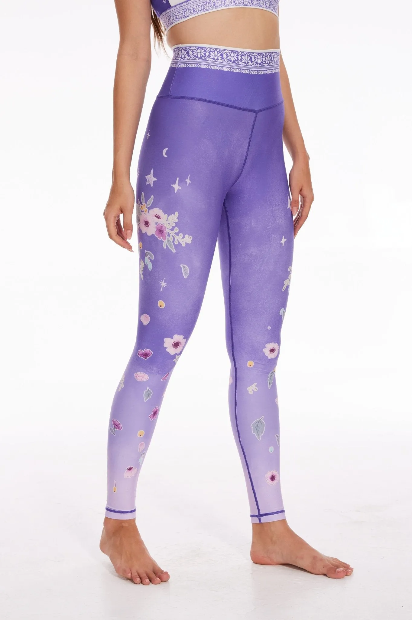 Noble Swan High-Waisted Leggings