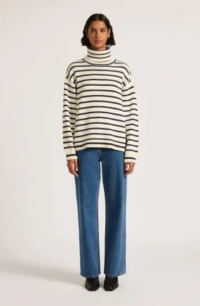 Nude Lucy Kai Turtleneck in Navy Stripe