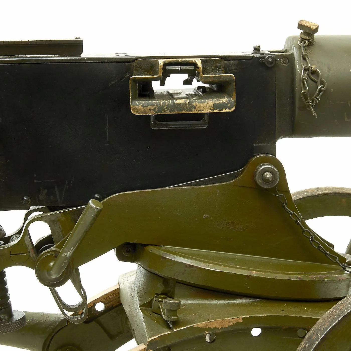 Original Russian WWI / WWII Maxim M-1905/1910 Smooth Jacket Display Machine Gun with Sokolov Mount - dated 1944