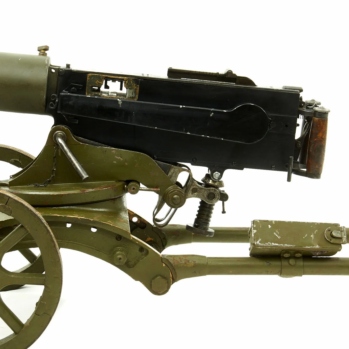 Original Russian WWI / WWII Maxim M-1905/1910 Smooth Jacket Display Machine Gun with Sokolov Mount - dated 1944