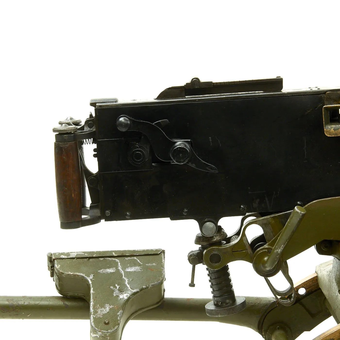 Original Russian WWI / WWII Maxim M-1905/1910 Smooth Jacket Display Machine Gun with Sokolov Mount - dated 1944