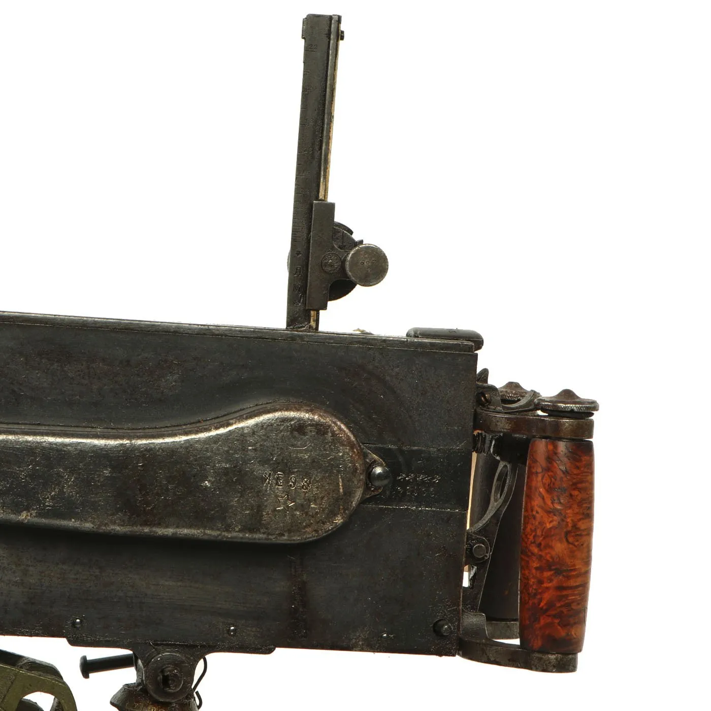 Original Russian WWII Maxim M1910 Fluted Display Machine Gun with Sokolov Mount & Accessories - dated 1942