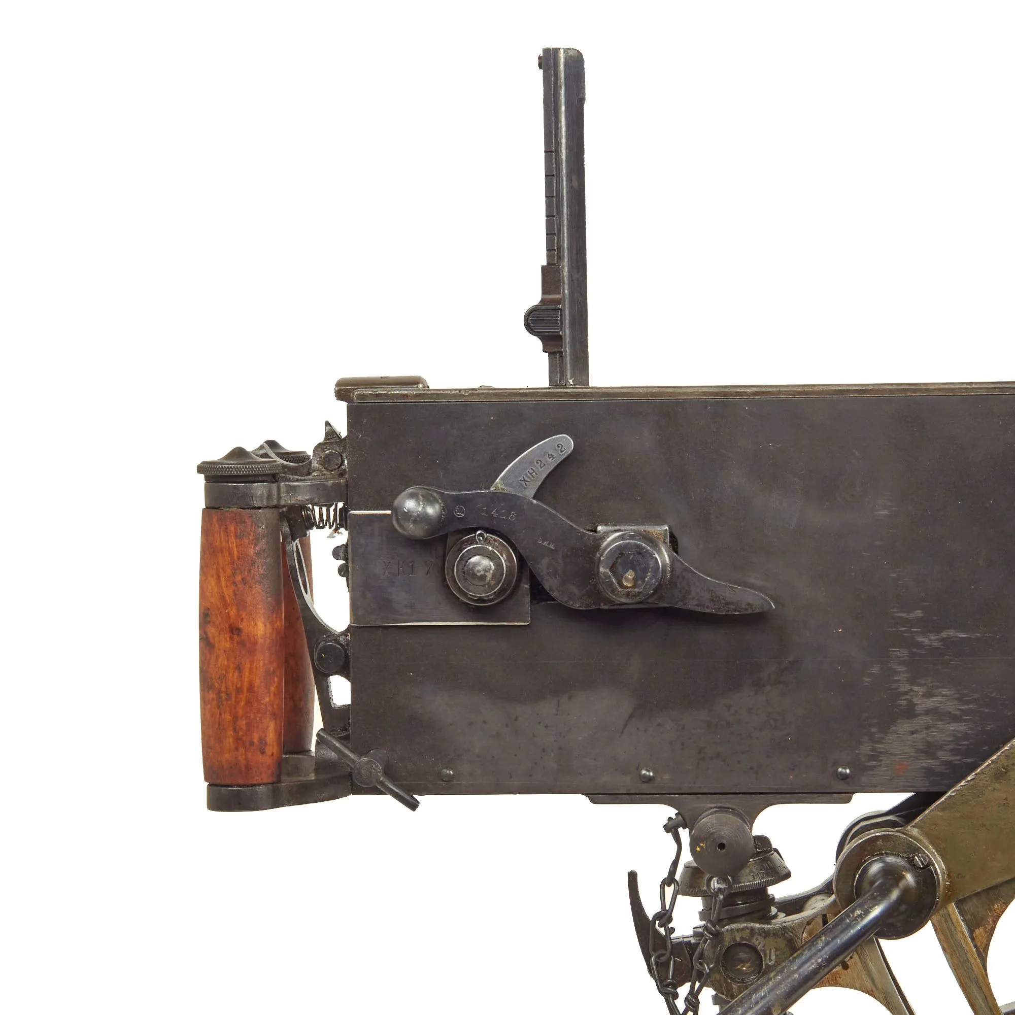 Original Soviet Russian WWII Maxim M1910 Fluted Display Machine Gun with Sokolov Mount & Accessories - dated 1929