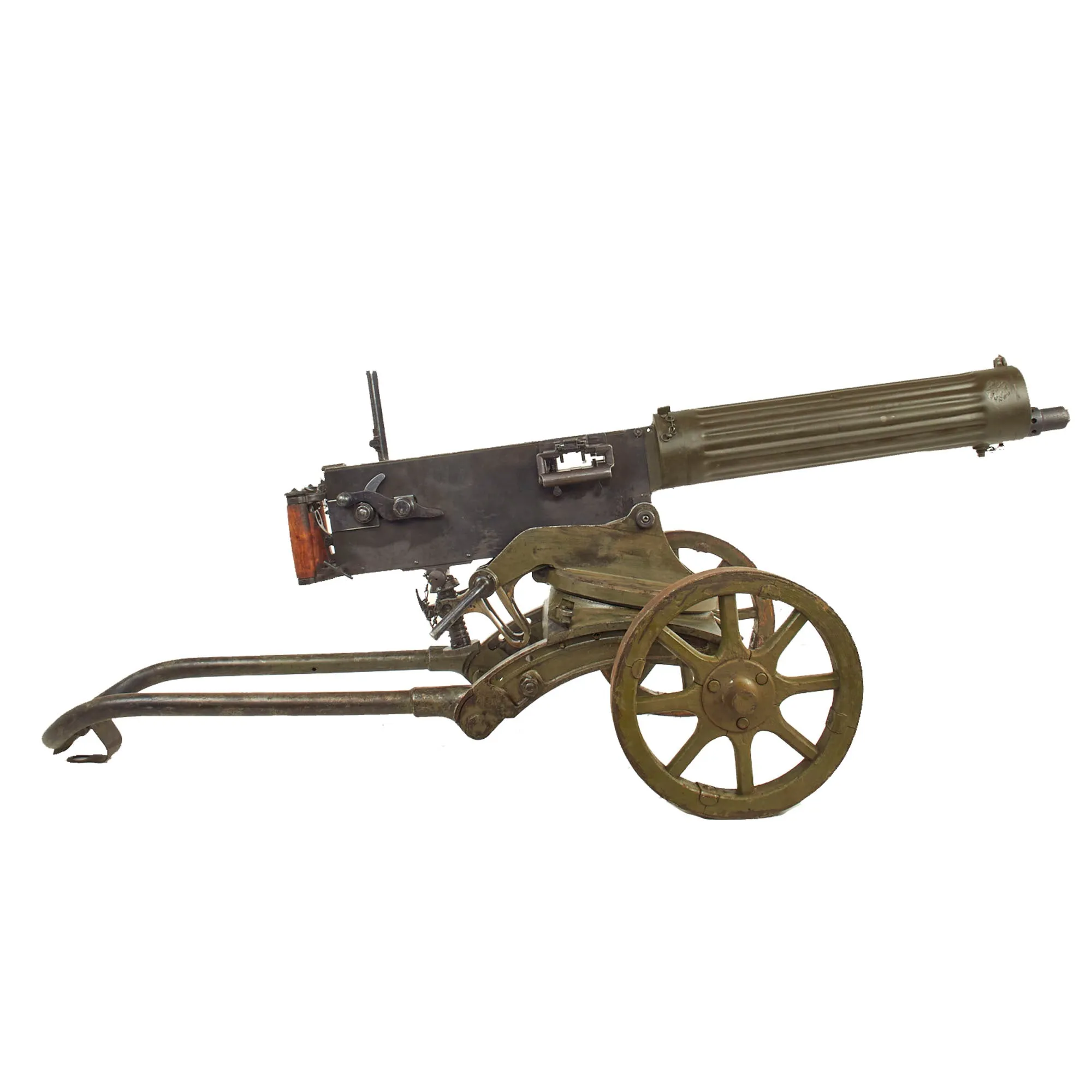 Original Soviet Russian WWII Maxim M1910 Fluted Display Machine Gun with Sokolov Mount & Accessories - dated 1929