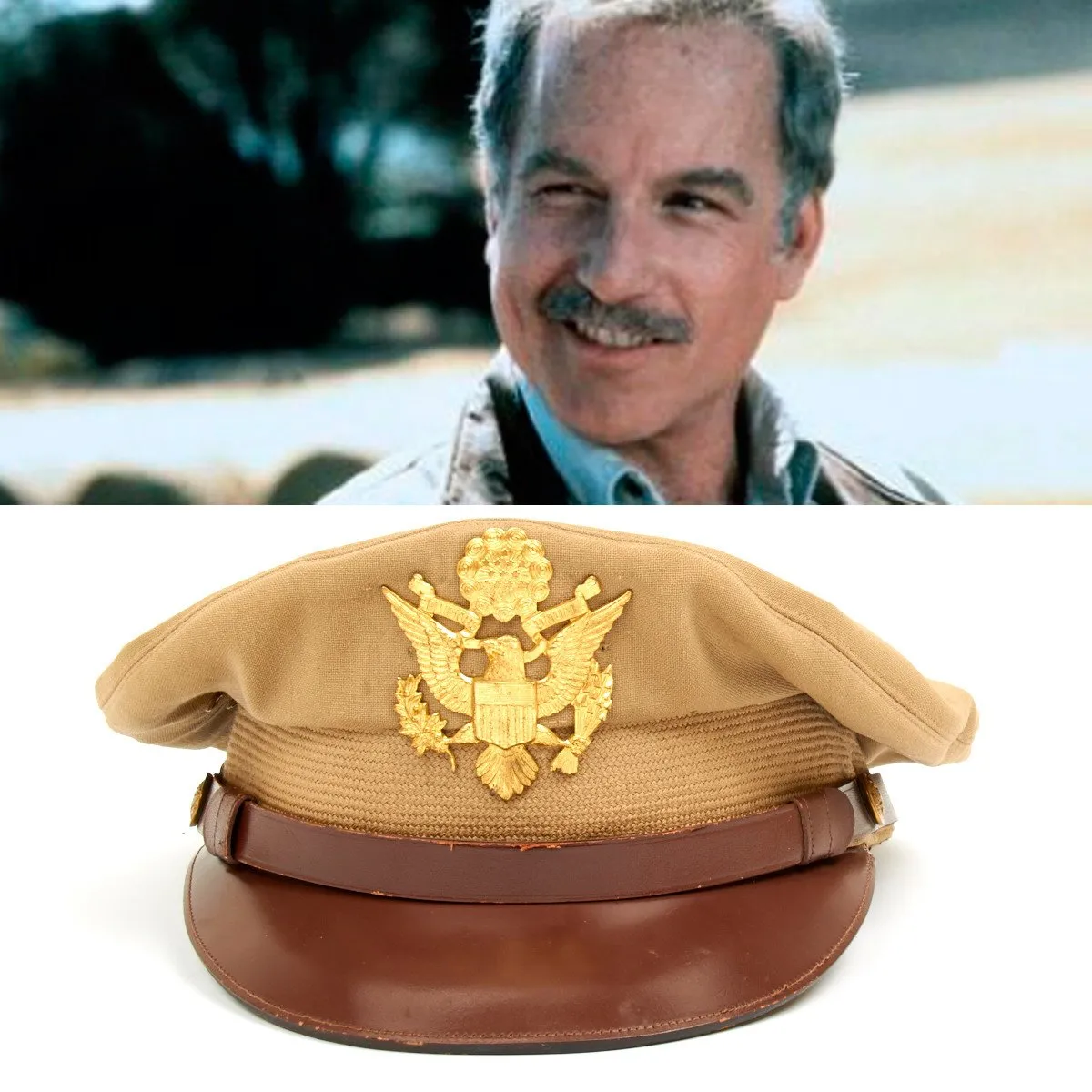 Original U.S. Air Force Visor Crush Cap Used by Richard Dreyfuss in the Film ALWAYS