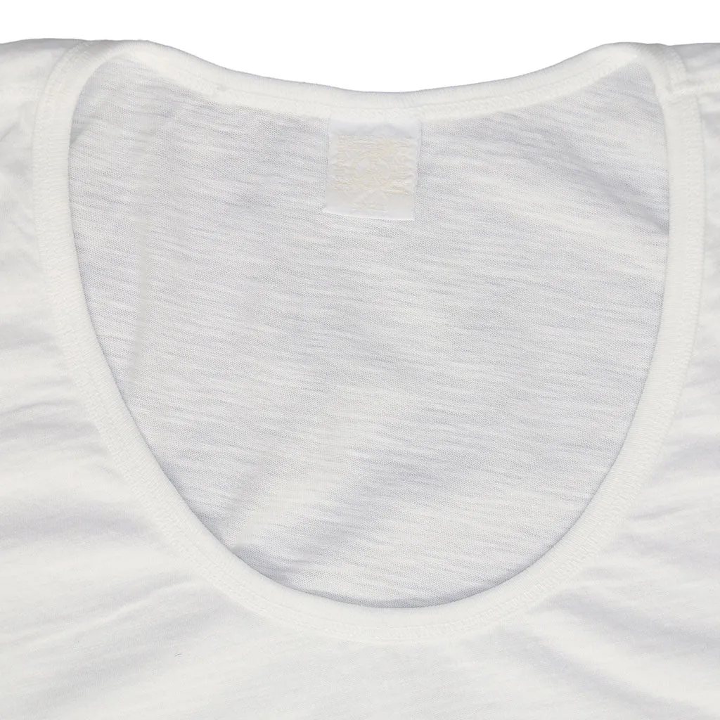 Peace Store Cotton Tank Top  - White