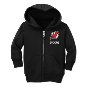 Personalized New Jersey Devils Toddler Full-Zip Hooded Sweatshirt