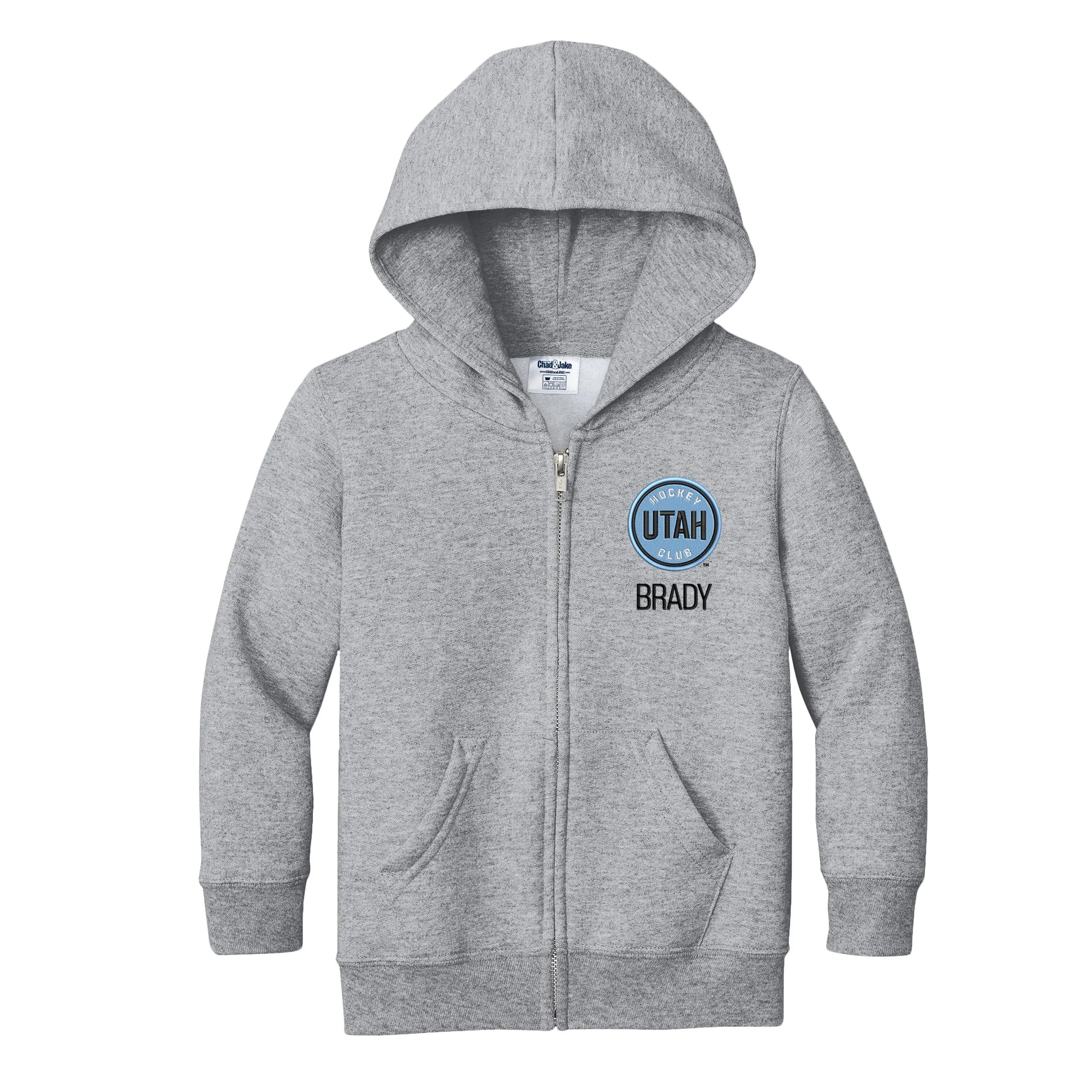 Personalized Utah Hockey Club Toddler Full-Zip Hooded Sweatshirt