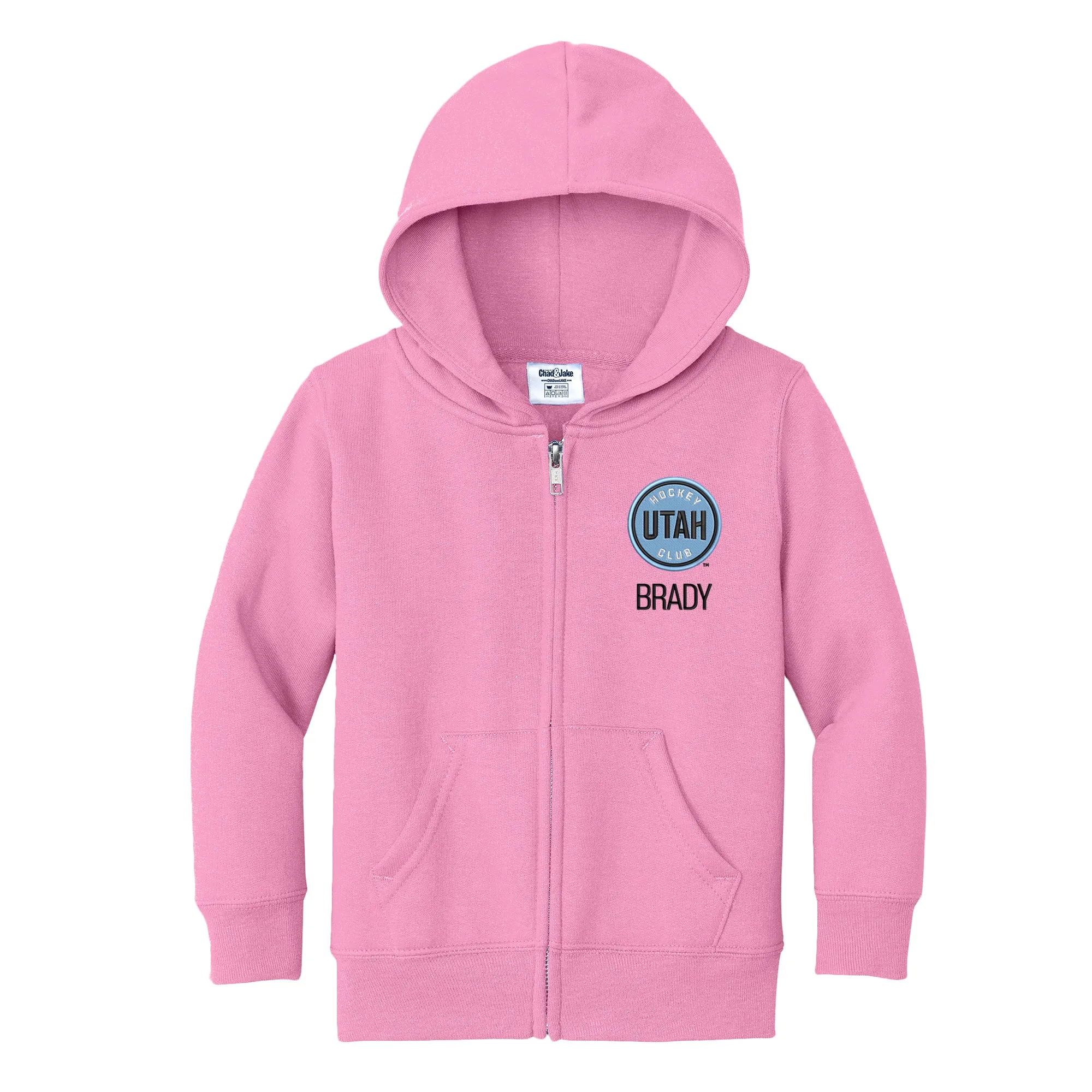 Personalized Utah Hockey Club Toddler Full-Zip Hooded Sweatshirt