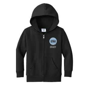 Personalized Utah Hockey Club Toddler Full-Zip Hooded Sweatshirt