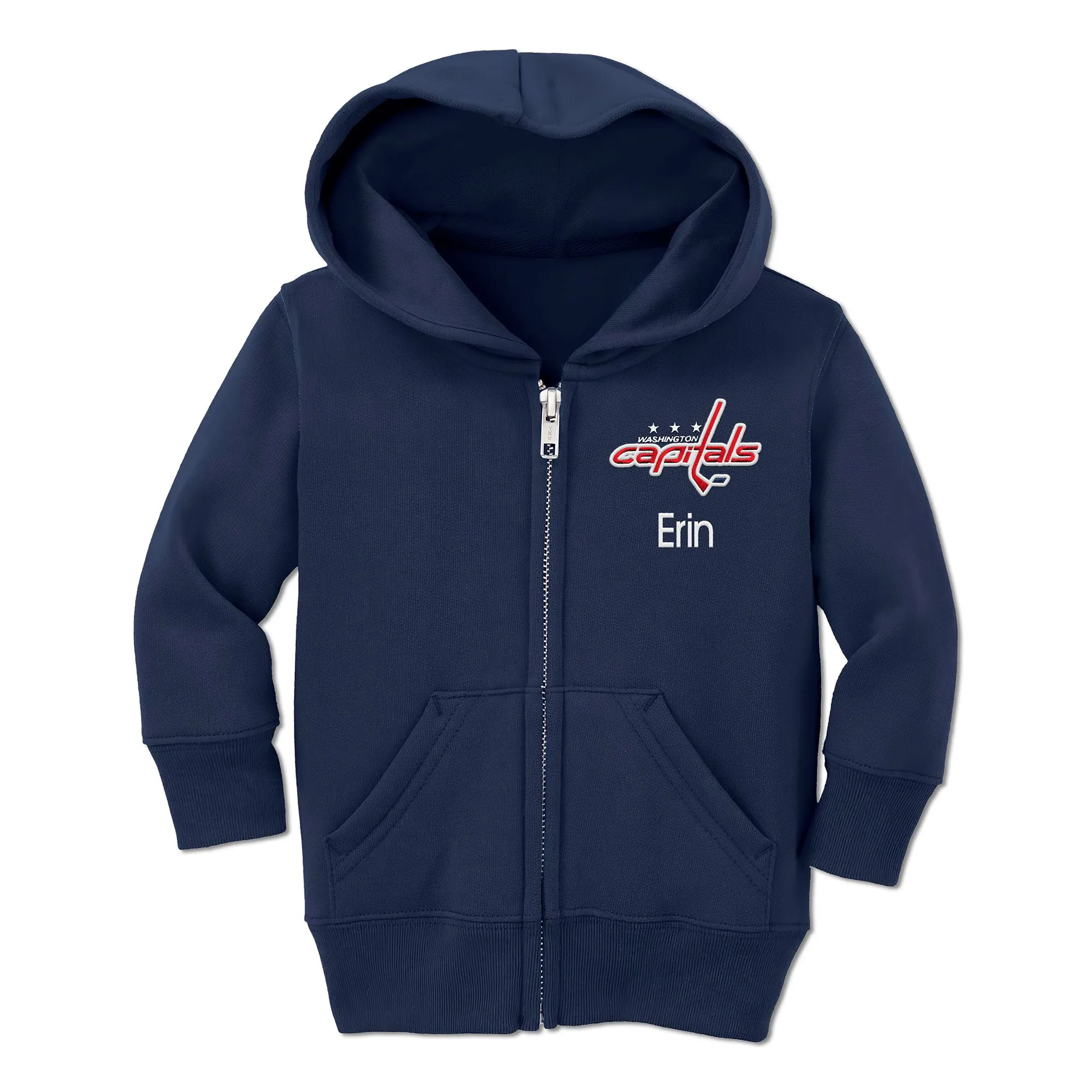 Personalized Washington Capitals Toddler Full-Zip Hooded Sweatshirt