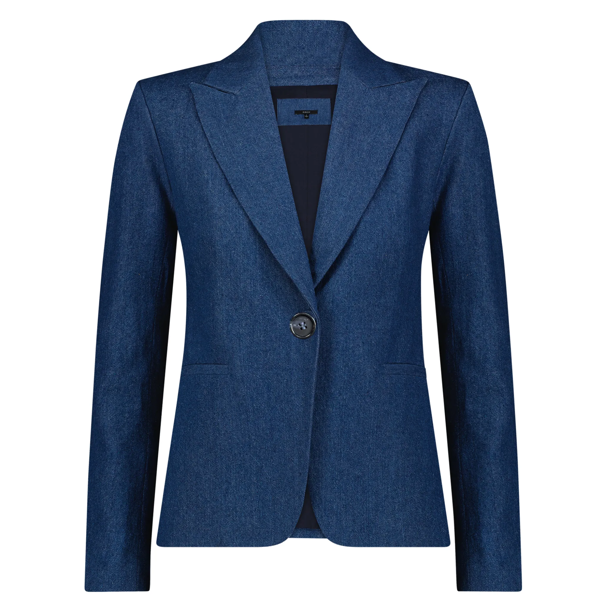 Plain Blazer - Denim