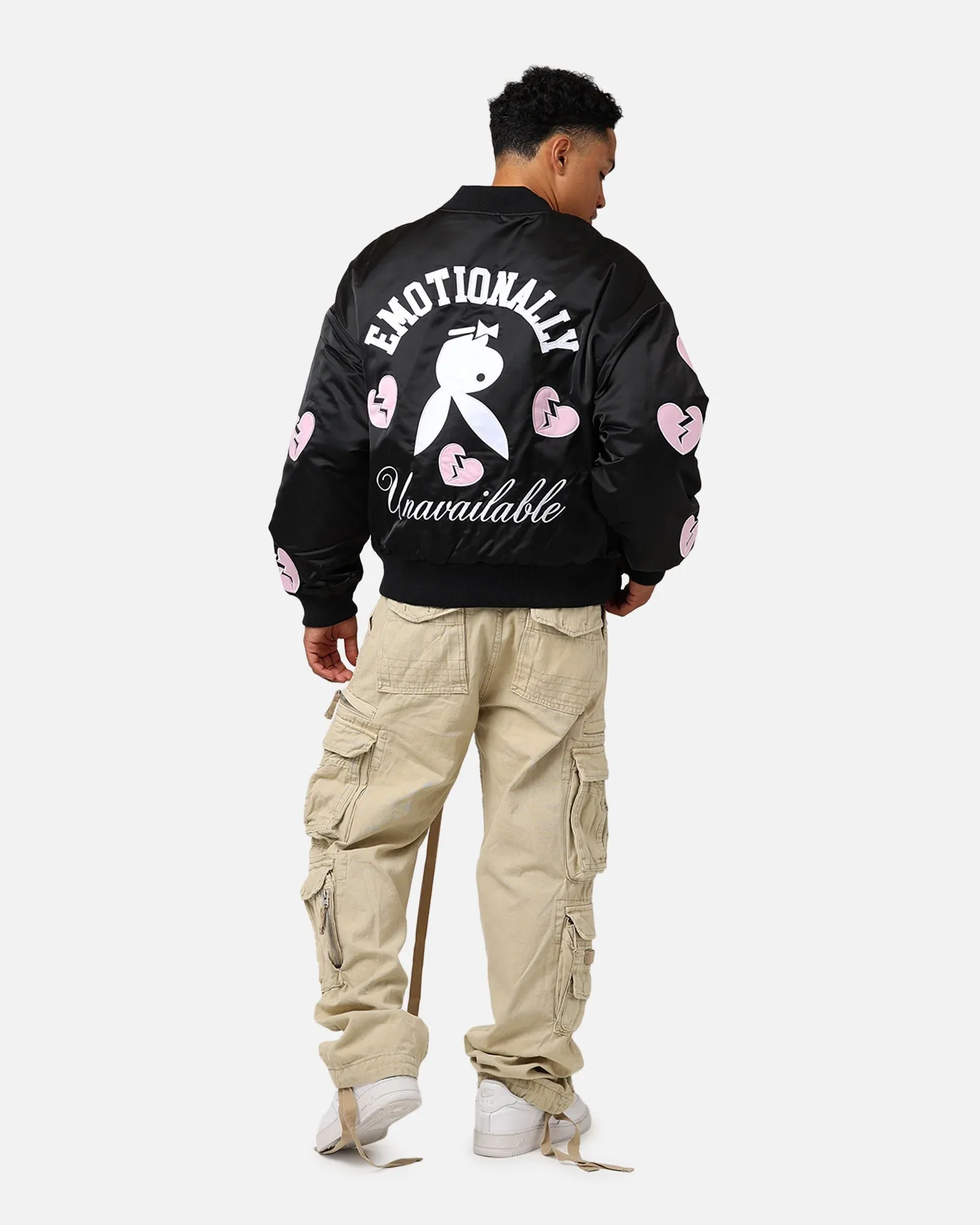 Playboy By Culture Kings Loverboy Bomber Jacket Black