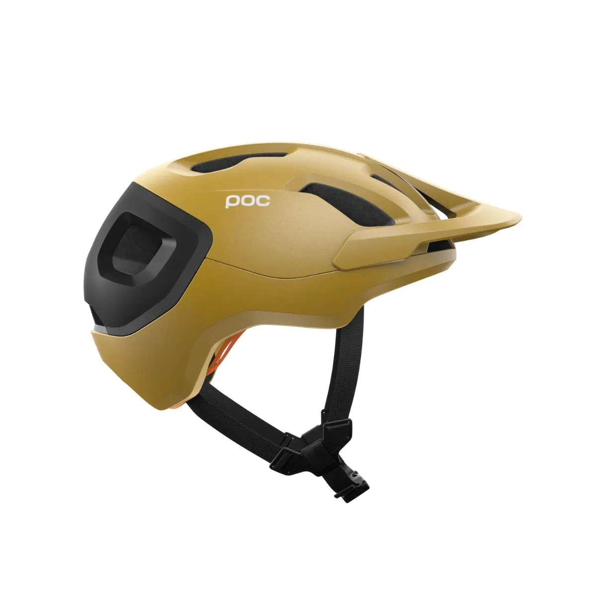 POC Axion Race MIPS Helmet Dark Yellow Matte