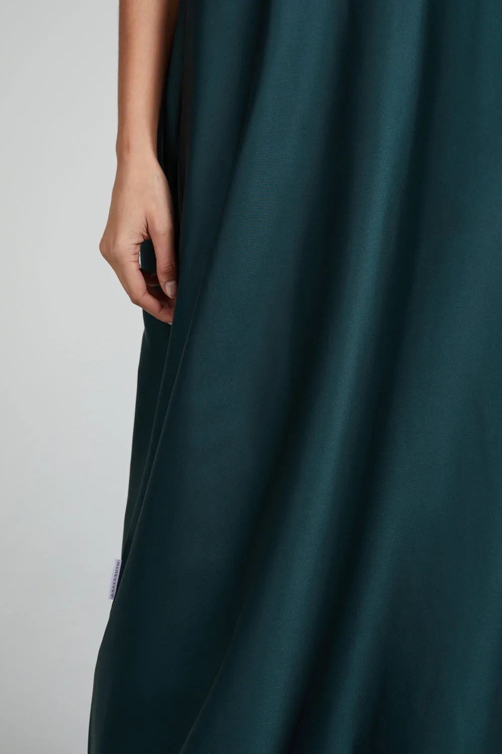Premium Satin Inner Slip Dress - Rain Forest