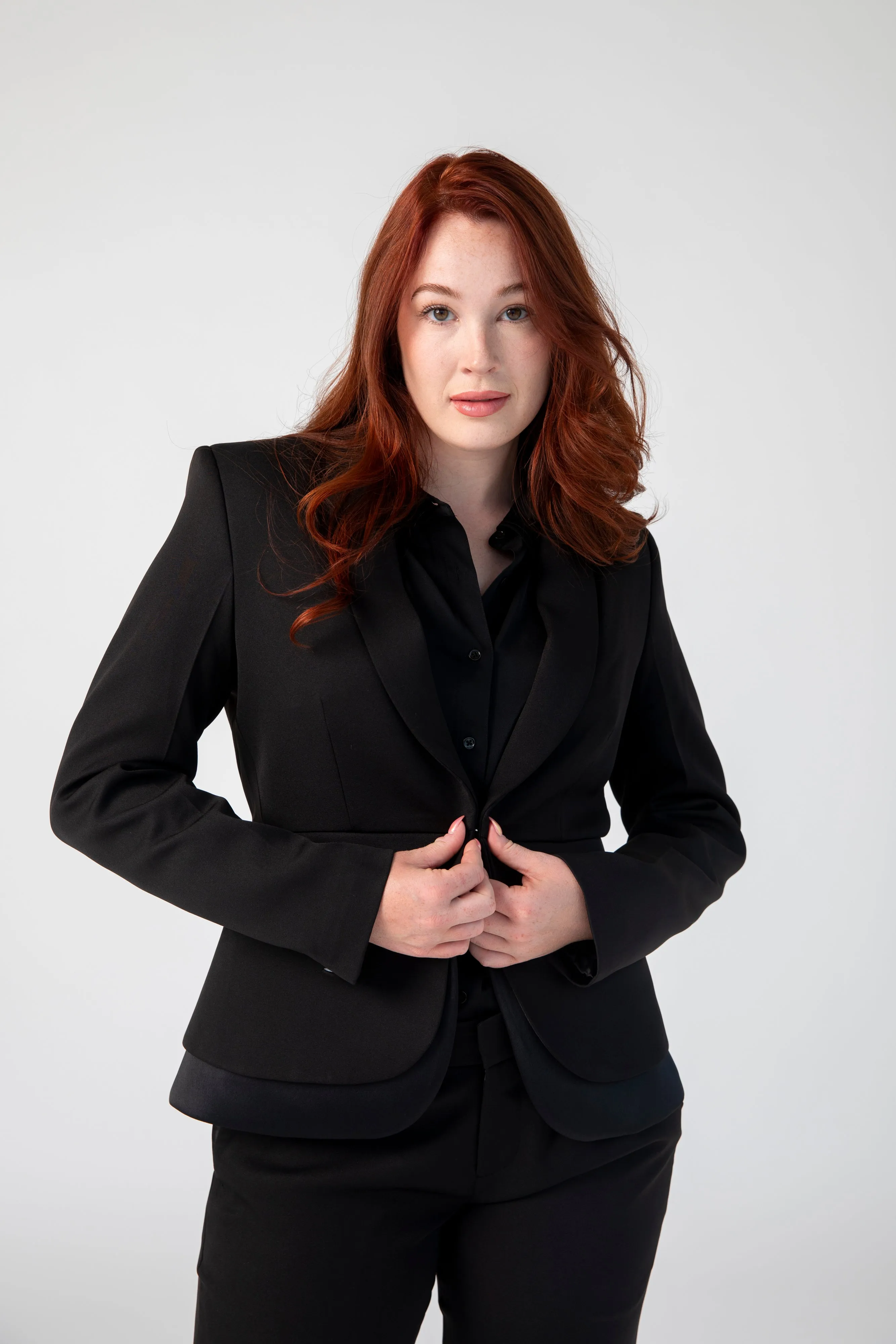 Prestige Peplum Jacket and Dress Pant Set