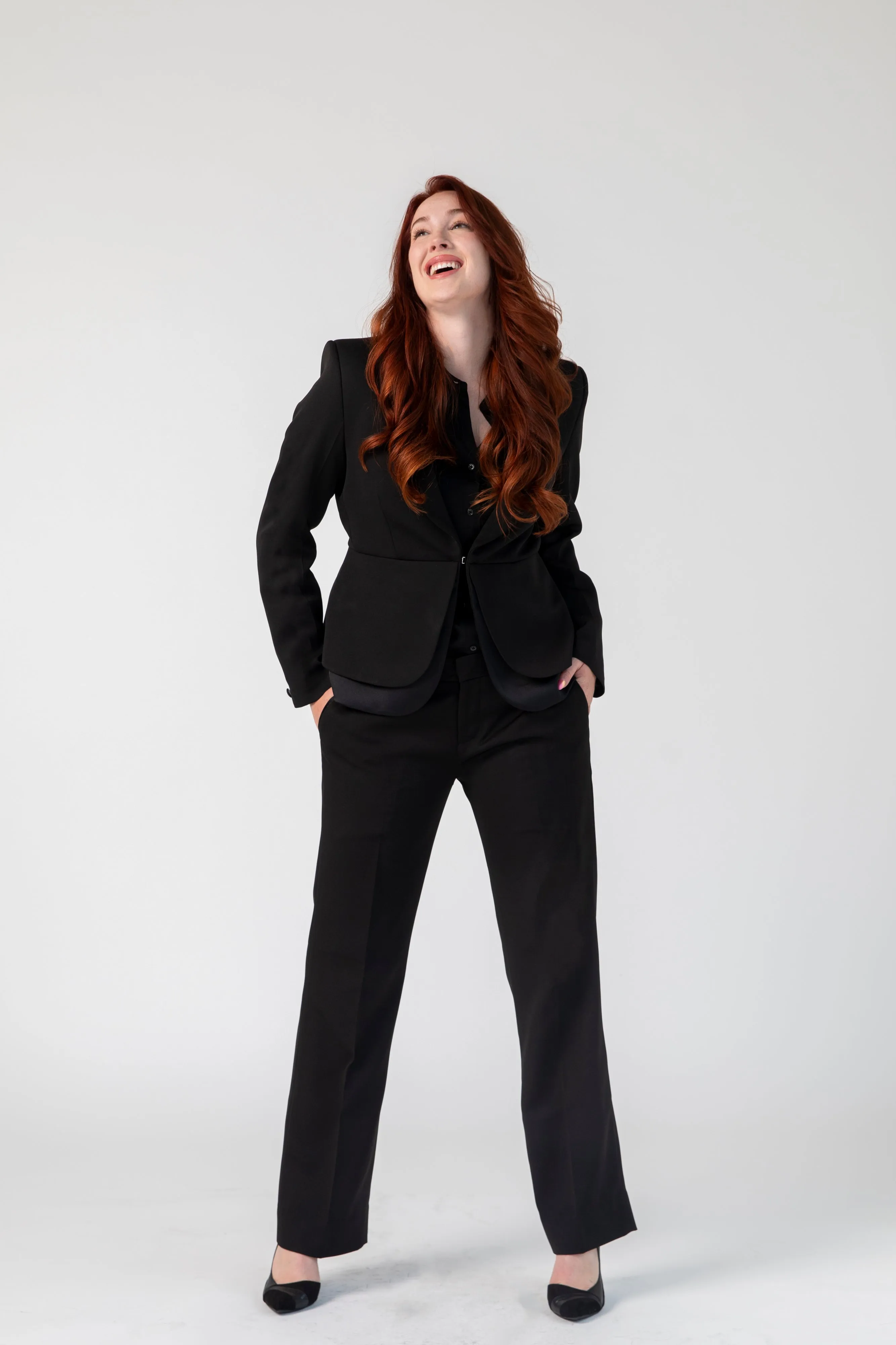 Prestige Peplum Jacket and Dress Pant Set