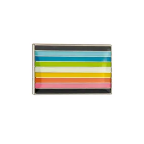 Queer Pride Rectangle Enamel Pin