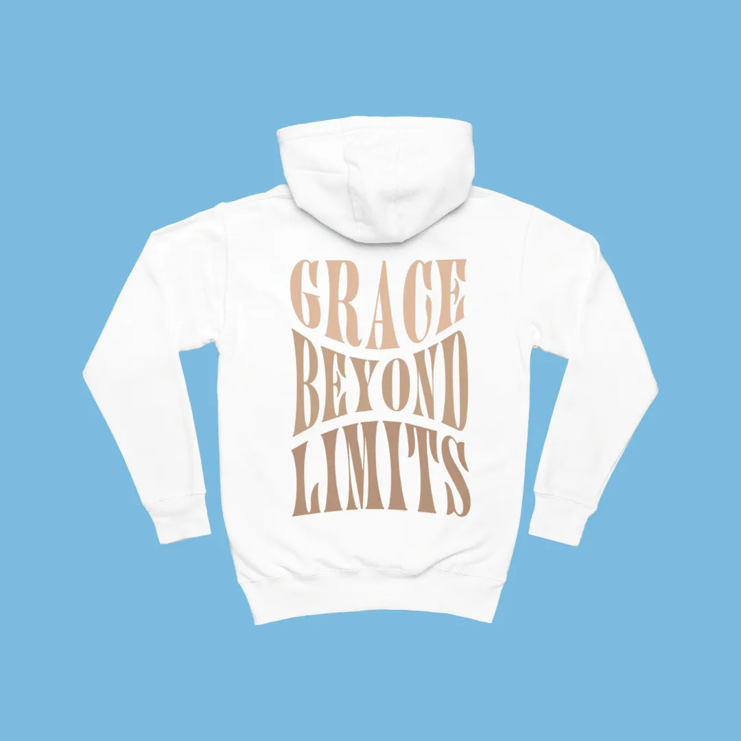 "Infinite Grace" Hoodie - White/Beige