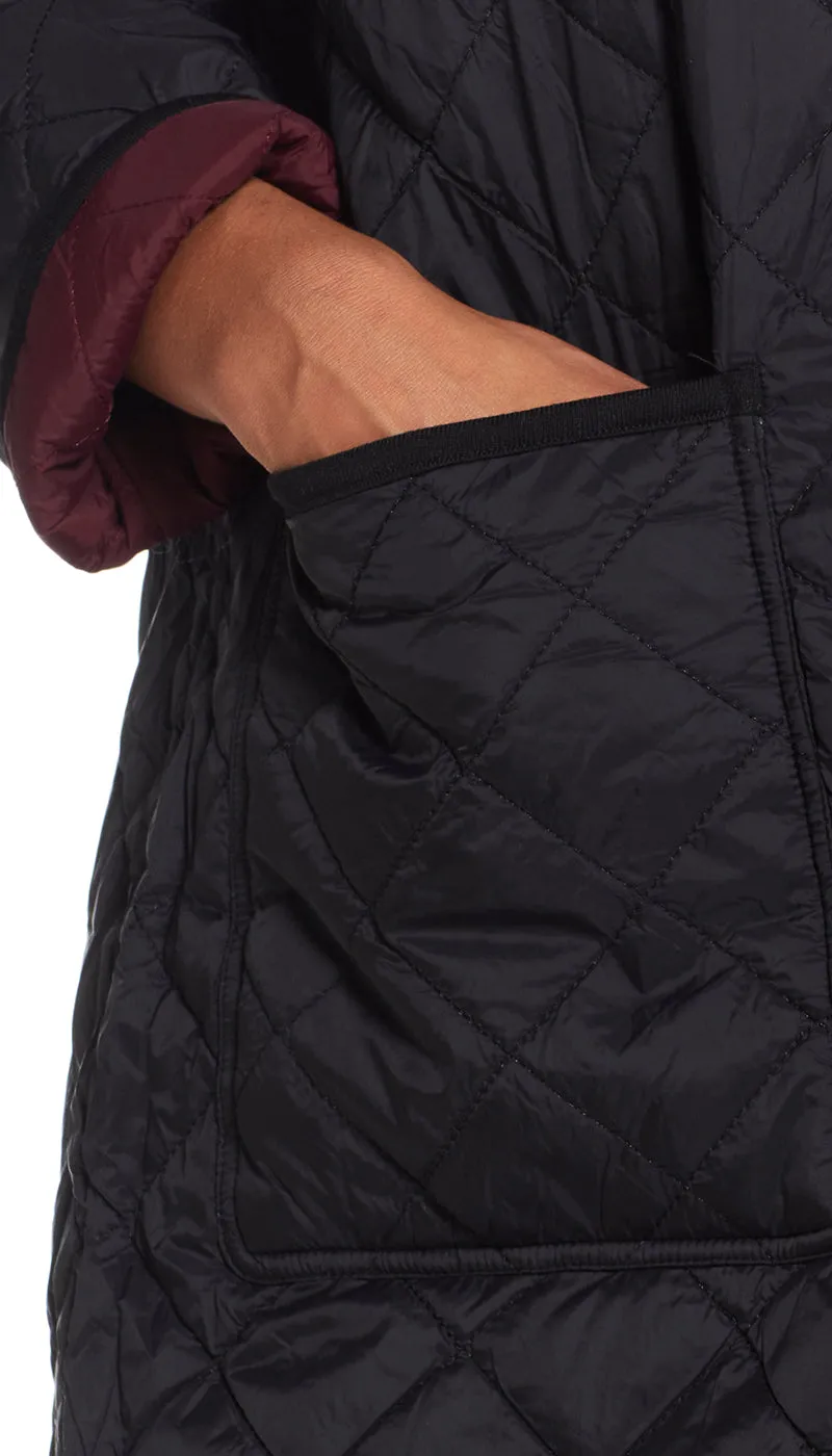 REVERSIBLE HOODED DUFFLE